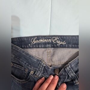 American Eagle Favorite Boyfriend Low Rise Blue Denim Jeans